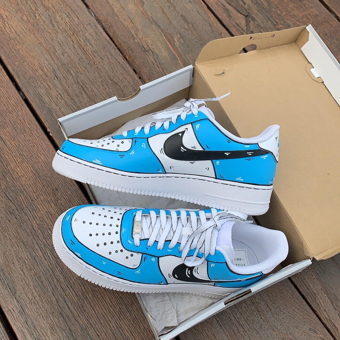 Custom Af1 Blue Blue Custom Air Force 1 – Unite Custom