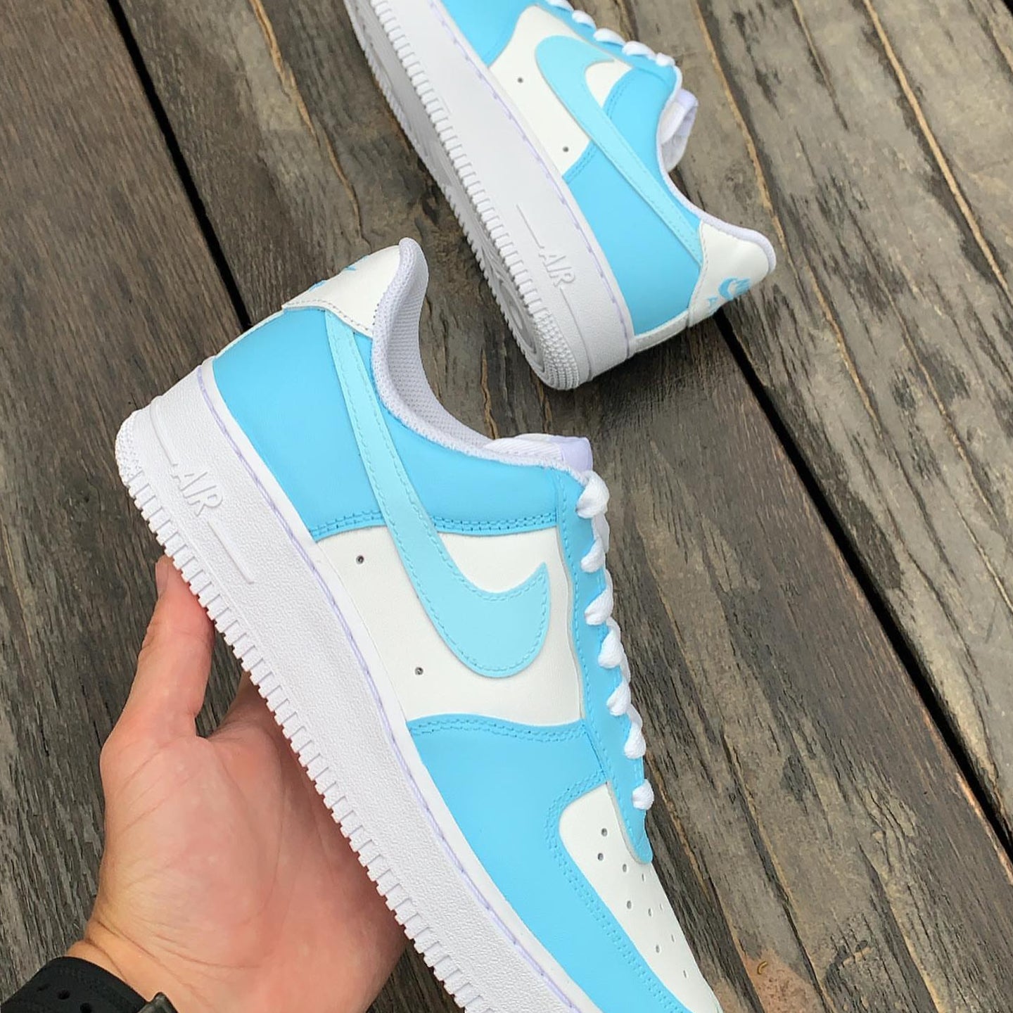 Ice Blue Custom Air Force 1