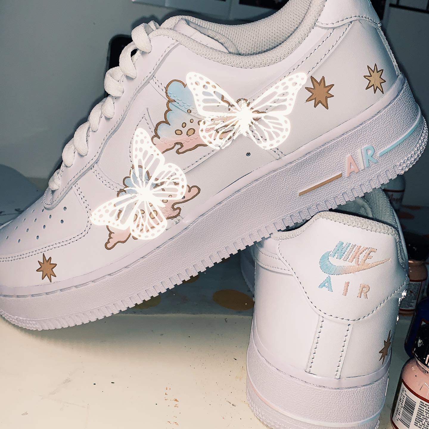 Reflective Butterfly Custom Air Force 1