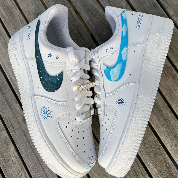 Special Blue Sky Custom Air Force 1