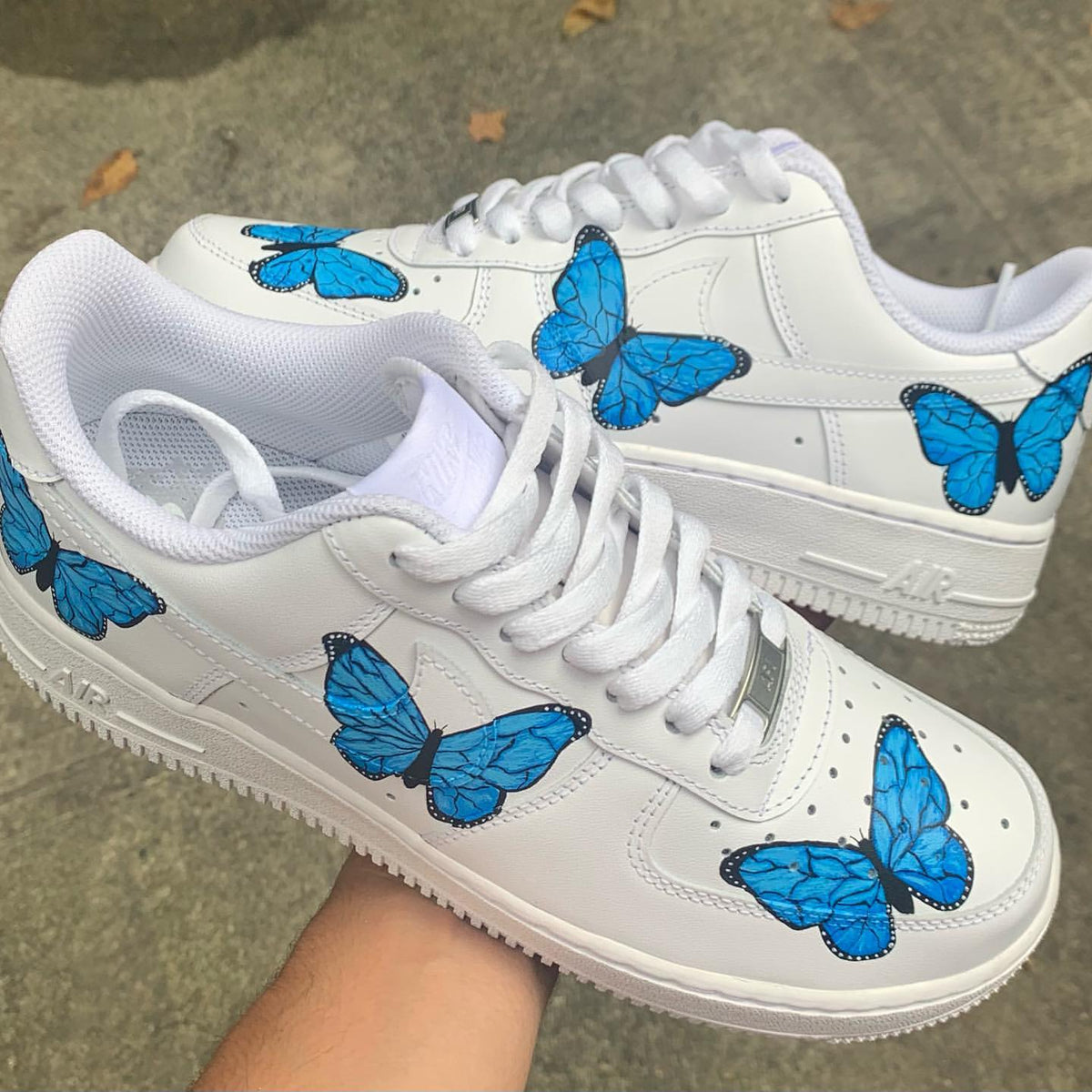 Blue Butterfly Custom Air Force 1 – unitecustom