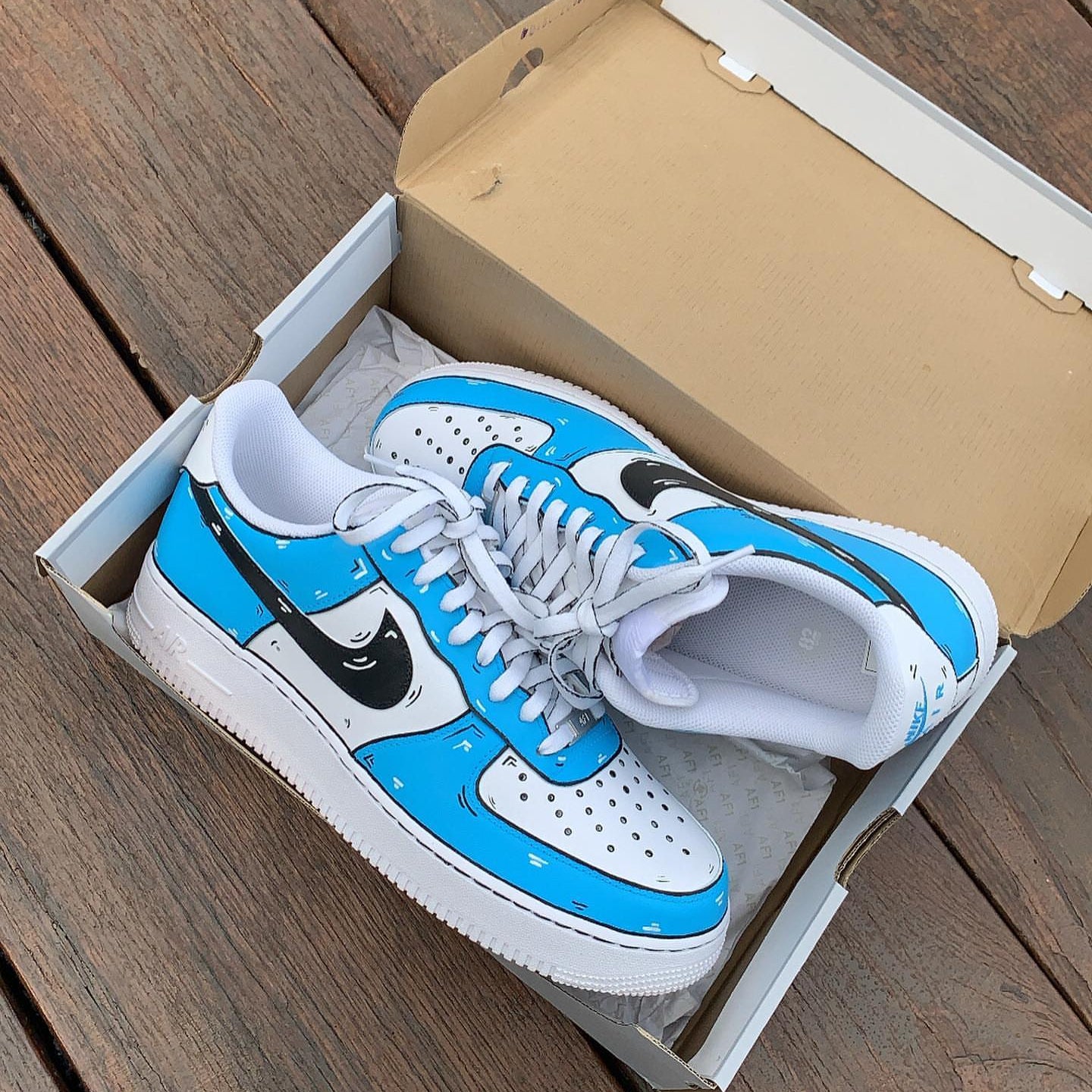 Custom Af1 Blue Blue Custom Air Force 1 – Unite Custom