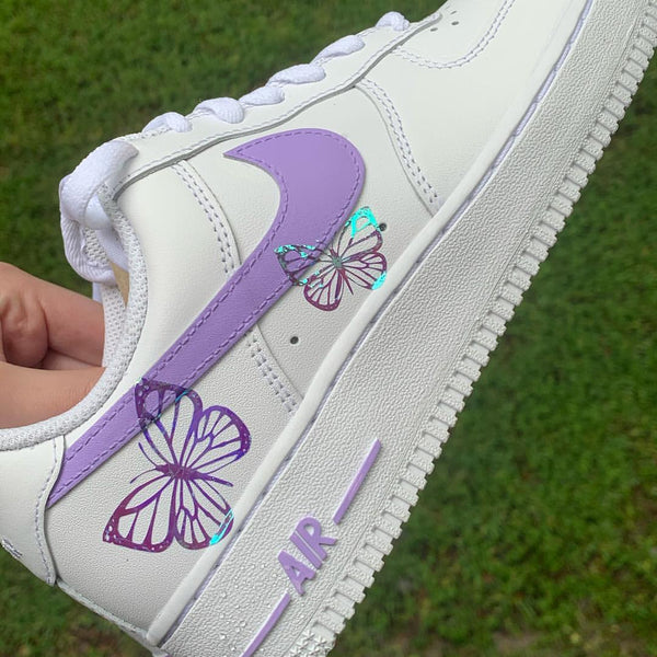 Purple Lilac Butterfly Custom Air Force 1