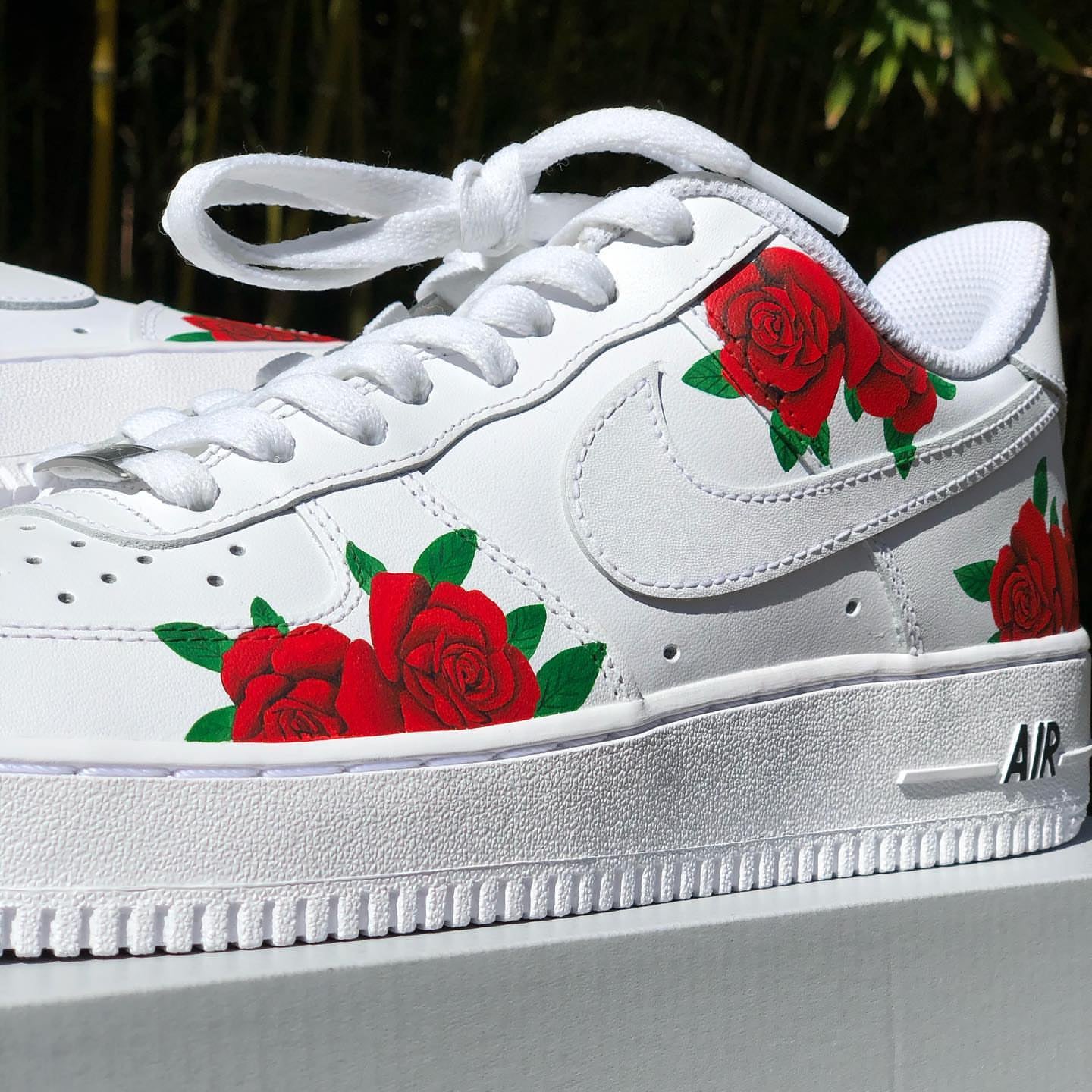 Red Roses Customized Red Rose Custom Air Force 1 – Unite Custom