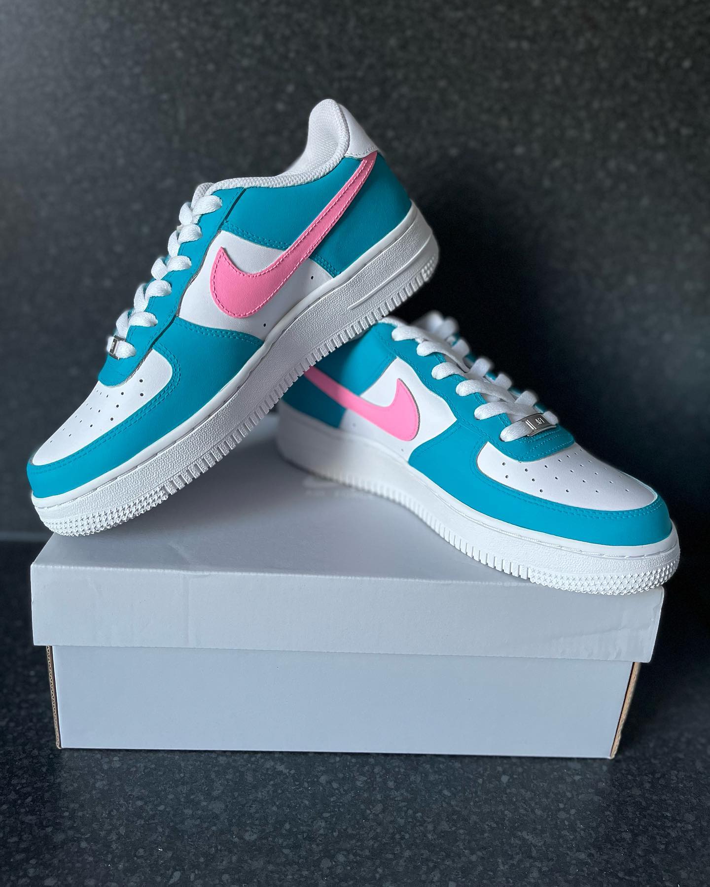 Blue and Pink Custom Air Force 1