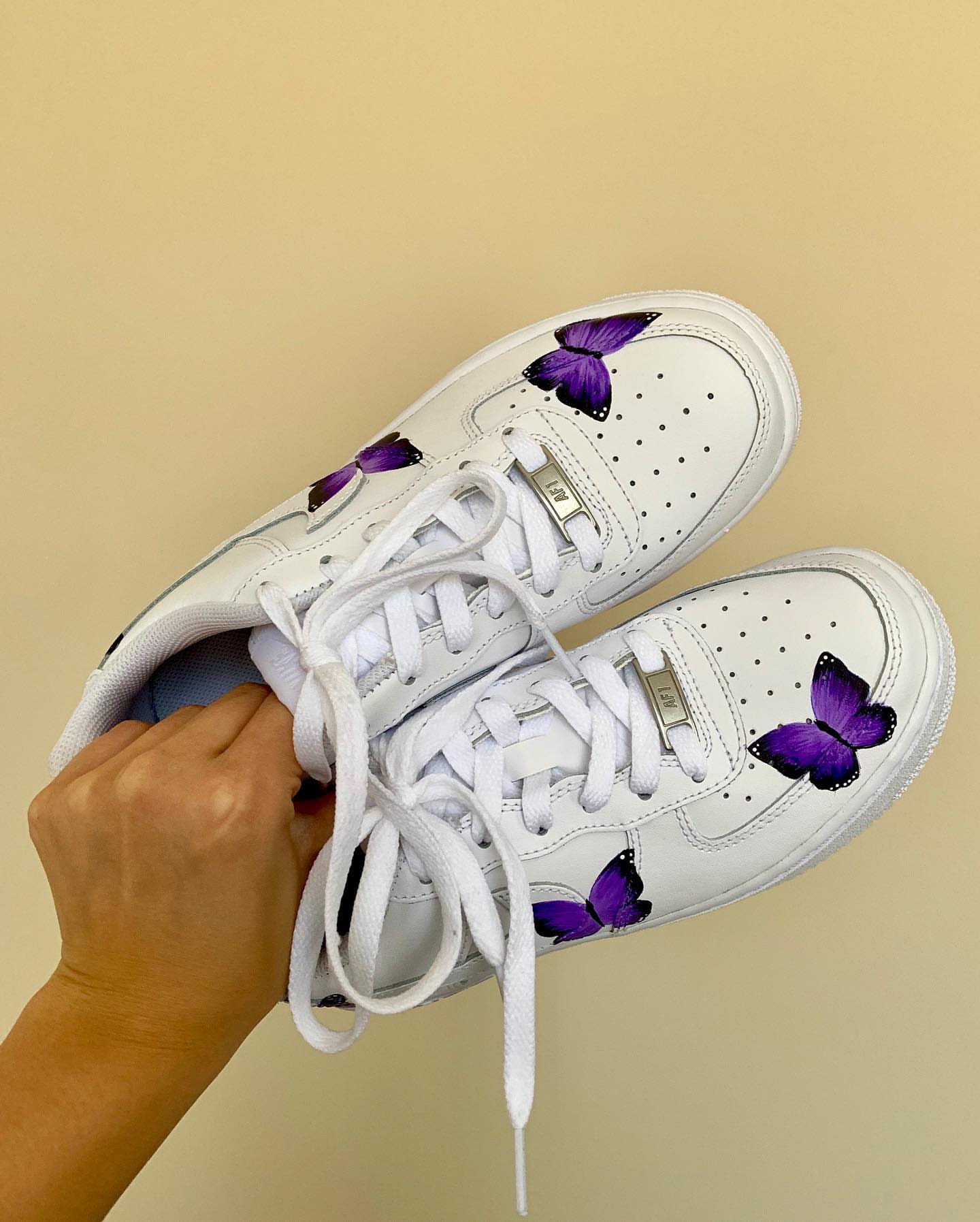 Purple Butterflies Custom Air Force 1