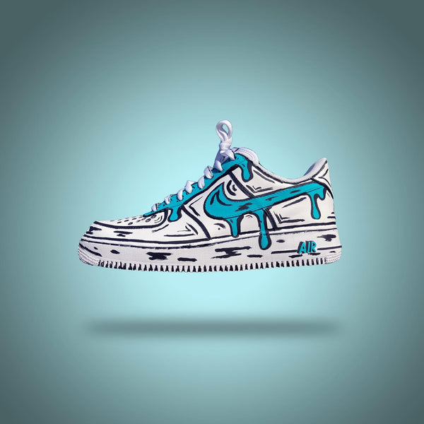 Blue Cartoon Custom Air Force 1