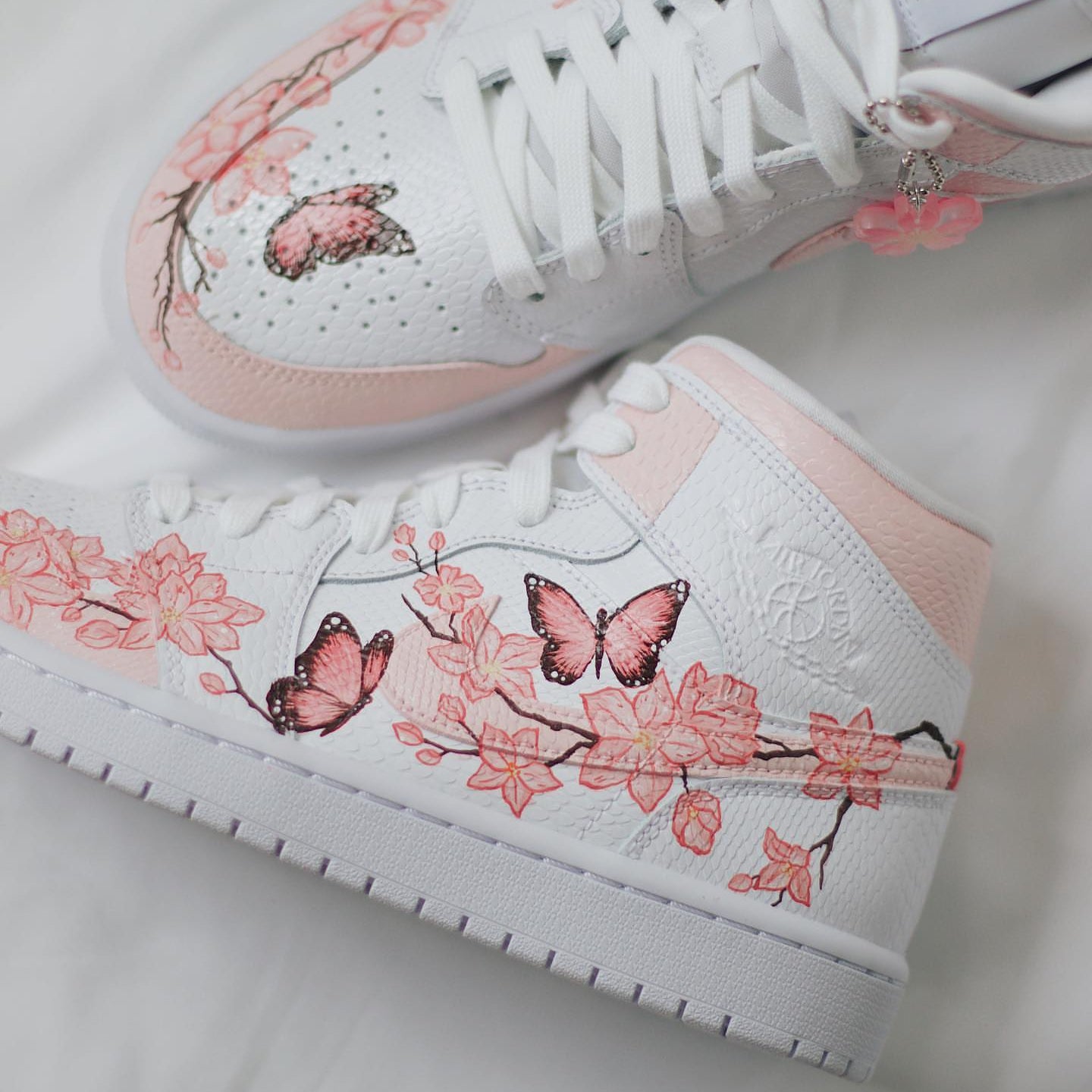 Cherry Blossom Custom Air Jordan 1
